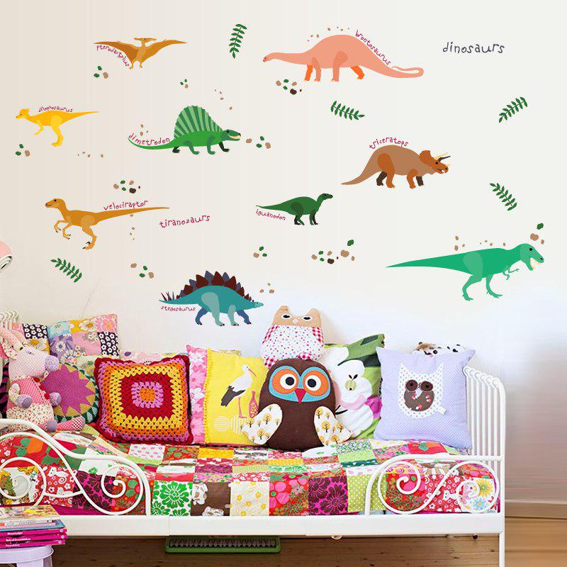 [Wall sticker ]Original Jungle Dinosaur Wall Stickers For Kids Rooms Baby Room Decor Kitchen Bathroo