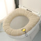 Toilet Seat Covers Winter Thickened Fleece Warm Washable Nordic Toilet Seat Pad Toilet Seat Cushion Bathroom Lavatory Cover Mat with Handle