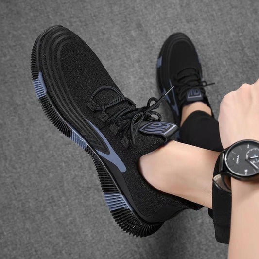 Fashion Men's Sports Shoes Mesh Casual Shoes Lace-up Men's Shoes Lightweight Vulcanized Shoes Walking Sneakers