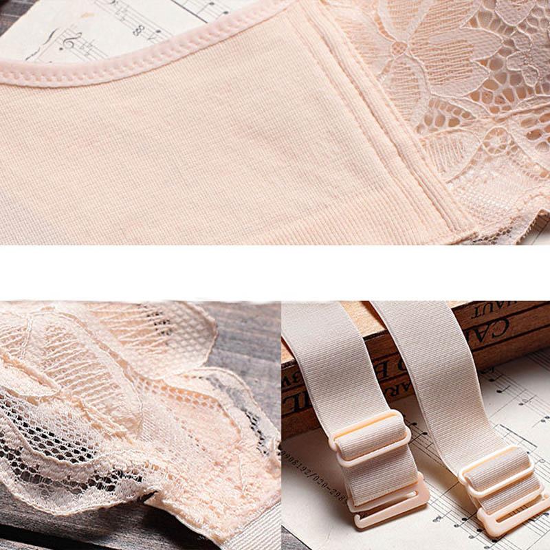 Large Size Sexy Bra Without Steel Ring Soft and Comfortable Light Underwear Women Gather To Adjust The Anti-glare Tube Top Bra