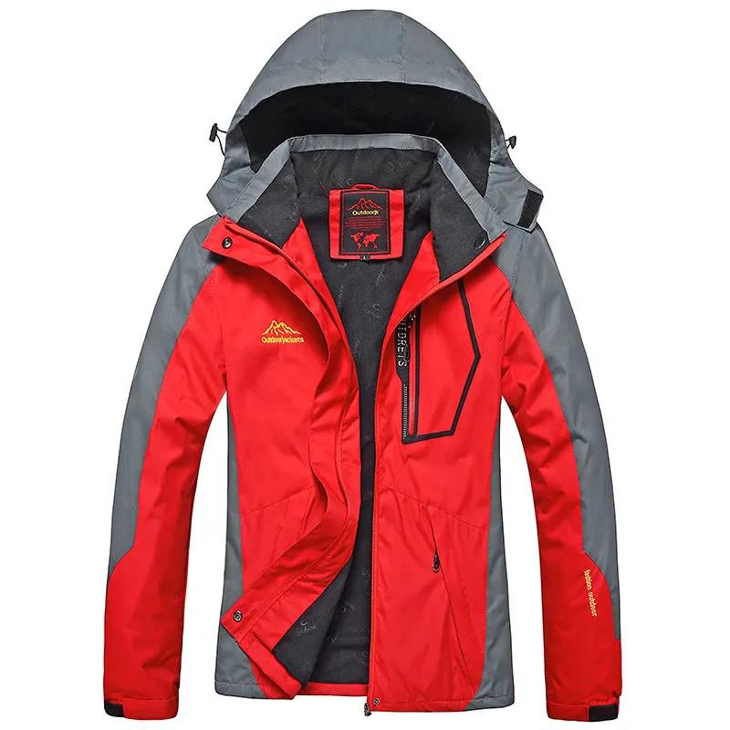 Large Size Autumn/winter Thin Jacket, Windproof, Waterproof, Wear-resistant Top, Outdoor Rock Climbing and Fishing Clothing for Female