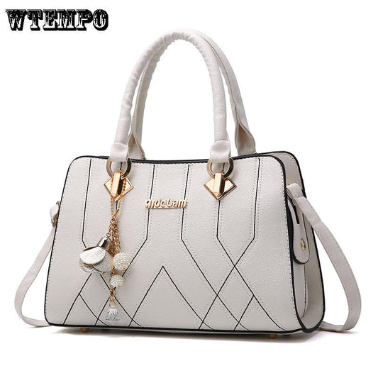 Fashion casual wild handbag shoulder bag handbag leather texture package lady