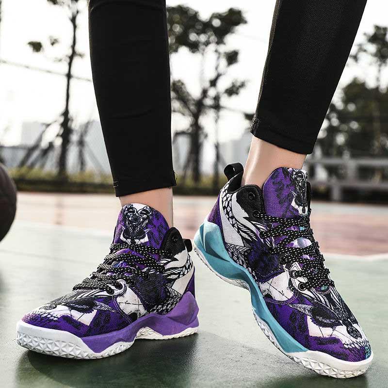 Women Mesh Sneakers Wear-resistant Basketball Shoes Deodorant Comfortable Outdoor Running Shoes