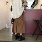 Corduroy Skirt Female Autumn and Winter Korean Version Was Thin and Wild Thick Retro High Waist Bag Hip Mid-length A-line Skirt