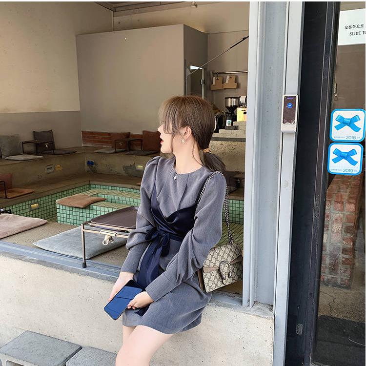 Womens Summer Long Sleeves Midi T-Shirt Dress O-Neck Casual Loose Pullover Tunic Tops A-line Dress