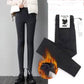 Gray Leggings Women Can't Afford To Wear Outside Winter Plus Velvet Thickening High Waist Thin Nine-point Pencil Pants Trousers All-match