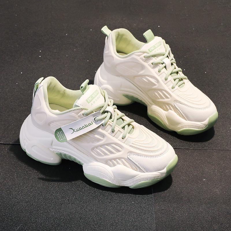 White Sneakers Women Shoes Ulzzang Chunky Sneakers Platform Vulcanize Shoes Woman Tenis Feminino Breathable Mesh Dad Shoes