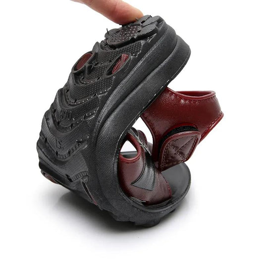 Sandals Women's Soft Bottom Flat Shoes Comfortable Wear-resistant Middle-aged Pregnant Women Non-slip Large Size Sandals Women