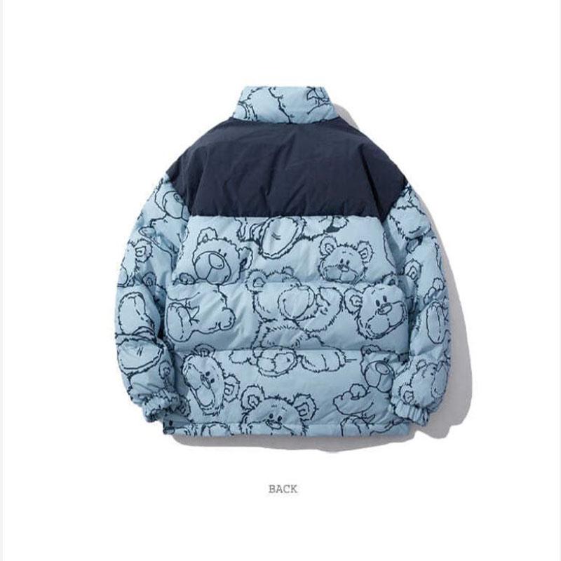 Winter Women's Down Jacket Korean Style Loose Short Jacket Thickened Warmth Stand-collar Couple Jacket