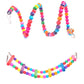 5/6pcs Parrot Bird Toy Set Hanging Cage Swing Rainbow Bridge Toy Bird Supplies