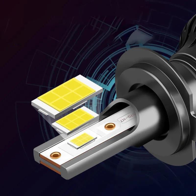 Car H7 Super Bright H4 Far and Near Integrated Strong Light LED Bulb H1 H3 H8 H9 H11 36000LM Super Bright Headlight 12V24V 360W