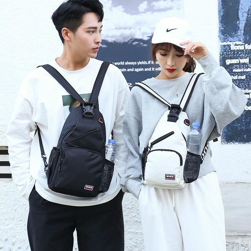 Fashion Ladies Cross-body Chest Bag Backpack Dual-use Large-capacity Male Trendy Brand Korean Version of The Wild Chest Bag Student Shoulder Bag