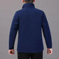 Middle-aged Elderly Men's Polar Fleece Sports Jacket Spring and Autumn Stand Collar Loose Outdoor Casual Sweatshirt Fleece Solid Color Short Top
