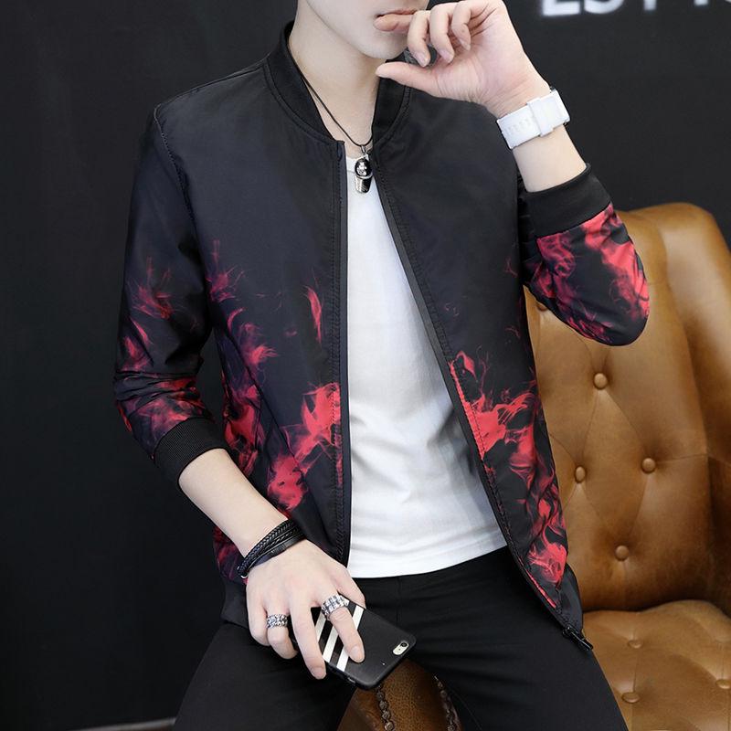 Stand-up Collar Slim Jacket Men Clothing Jacket Men Autumn And Winter Wild Casual Personality