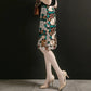 Exquisitely Floral Embroidered Water-soluble Lace Skirt Women's Knee Skirt High-quality Mesh Bag Hip A-line Skirt Retro Pattern Mid-length Skirt