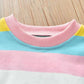 Two-piece Suit Girls Rainbow Suit Spring Autumn Children's All-match Jacket Casual Pants