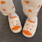 Cute Duckling Cotton Slippers To Keep Warm Autumn and Winter Flat Shoes Indoor Non-slip Cotton Shoes Soft Shoes