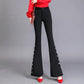 Casual Bootcut Pants Women's Spring and Summer High-waist Breathable Loose Wide-leg Thin Flared Pants
