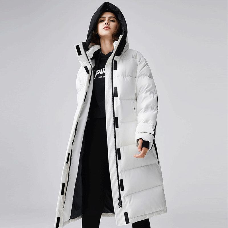 Winter Fashion Couple Down Jacket Long Men and Women Wear Plus Size Loose Sports Casual Down Jacket