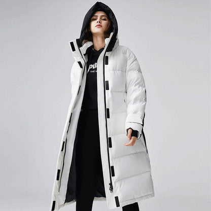 Winter Fashion Couple Down Jacket Long Men and Women Wear Plus Size Loose Sports Casual Down Jacket