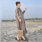 2019 Women Plus Size Autumn Winter Cassic Simple Wool Long Coat Female Robe Outerwear Manteau Femme