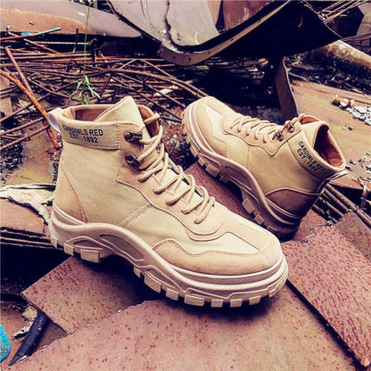 Mens Boots Autumn Winter Boots Men's Martin Boots Retro Chelsea Boots Ankle Boots Men's Tooling Shoe
