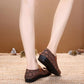 Female Spring Solid Color Soft Sole Flat Hollow Out Shoes Women's Summer Large Size Breathable Mesh Shoes