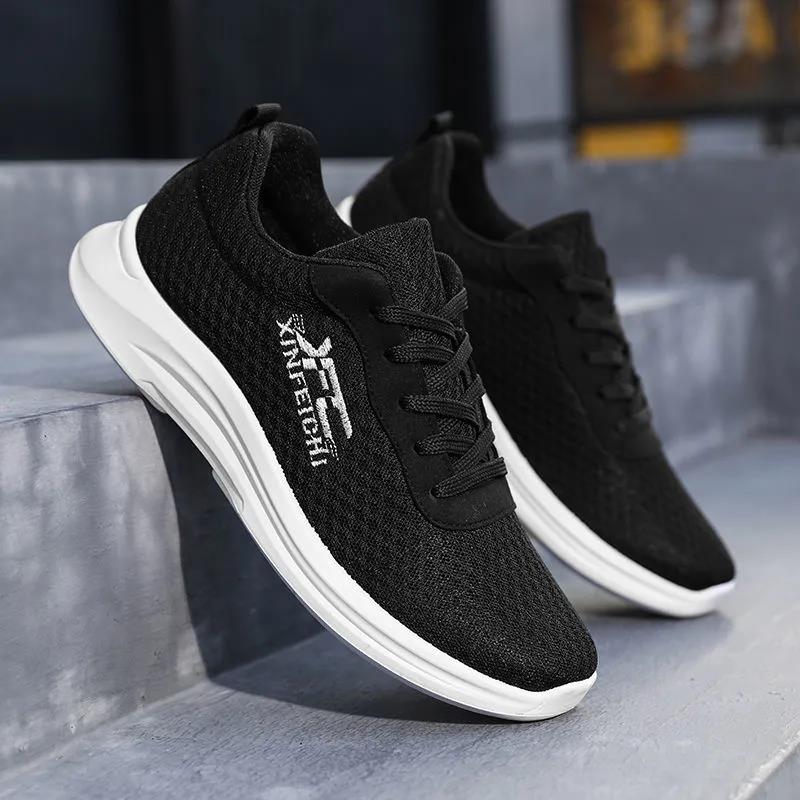 Spring and Autumn Cloth Shoes Men's Breathable Sports Running Shoes Non-slip Casual Shoes