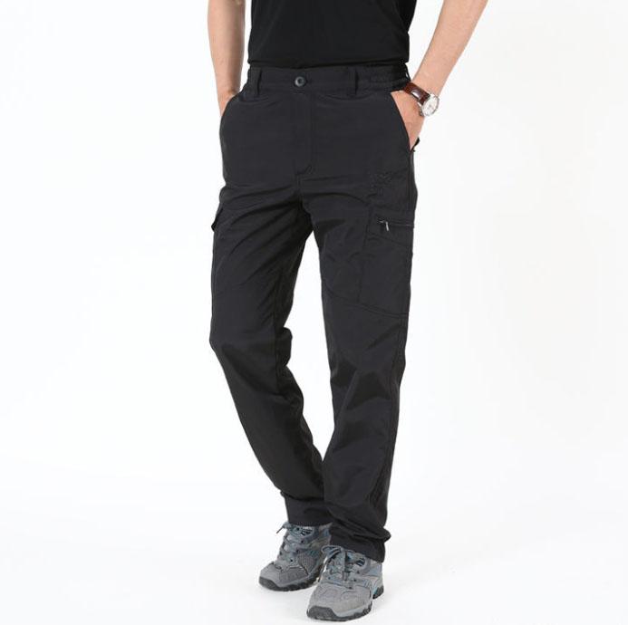 Autumn Thickened Mountaineering Stretch Quick-drying Pants Waterproof Large Size Outdoor Sports Pants Multi-pocket Casual Overalls