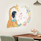 [Wall sticker] creative cartoon Love giraffe girl wall stickers for kids rooms nursery baby bedroom