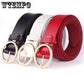 Belt 1pc Fashion Women Waist Belt Hollow Rivets PU Leather Strap Women Slim Waistband