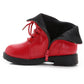 Children's baby girl leisure princess single leather boots shoes plus velvet