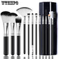 Champagne Makeup Brushes Set for Foundation Powder Blush Eyeshadow Concealer Kit Pincel Maquiagem