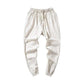 Linen Pants Men's Summer Thin Linen Cropped Trousers Solid Color All-match Beam Pants Handsome Cotton and Linen Casual Pants