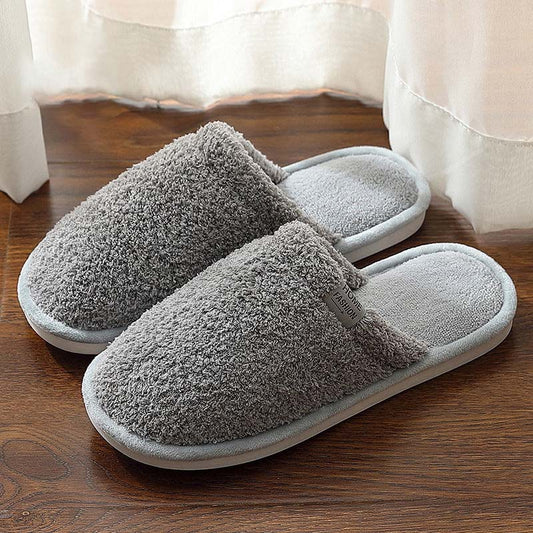 Autumn and Winter Cotton Slippers Indoor Non-slip Warm Soft Home Men's Cotton Slippers