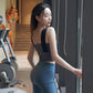 Girls Fitness Bra Shockproof High Strength Sports Bra Running Anti-sag Stereotyped Yoga Vest Traceless Bra Exercise Vest