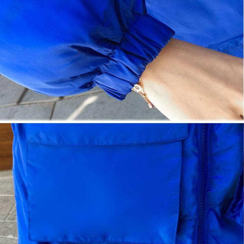 Down Cotton Jacket Winter Thicken Warm Loose Fashion Color Cotton Jacket Hooded Long Cotton Jacket Suitable for Women