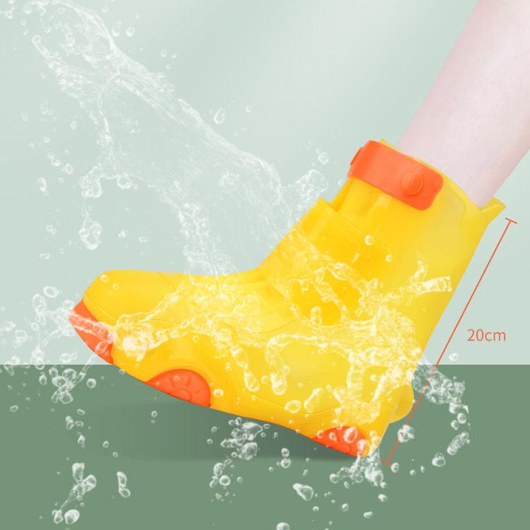 Thickened Children's Rain Boots Shoe Cover Non-slip Wear-resistant Silicone Waterproof Student Baby School Water Shoe Cover