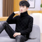 Autumn and Winter Men's Slim Turtleneck Sweater Thickening Trend Youth Sweater