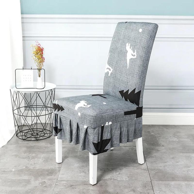 Chair Cover Universal Backrest Cover Stool Seat Fabric Home Dining Chair Cushion Cover Elastic One-piece Chair Cover