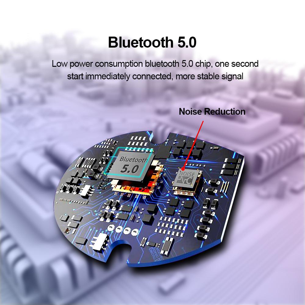 Waterproof 5.0 Earphones Bluetooth Mini HIFI TWS Earbuds Wireless Headphones Noise Reduction Headset