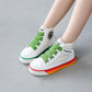 Children High Sneakers Summer Female Shoes White Sneakers Mesh Breathable Feminino