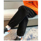 Baby Fleece Sports Pants Women's Thickening Autumn and Winter Sweat Pants Loose Leggings Casual Pants Straight Pants Leggings Casual Jogging Pants