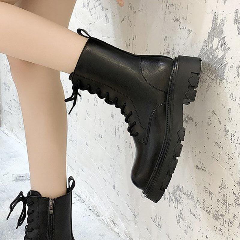 Snow Boots Women Thick Warm Cotton Shoes Women Winter Boots Plus Velvet Thick Bottom Martin Boots Ankle Boots