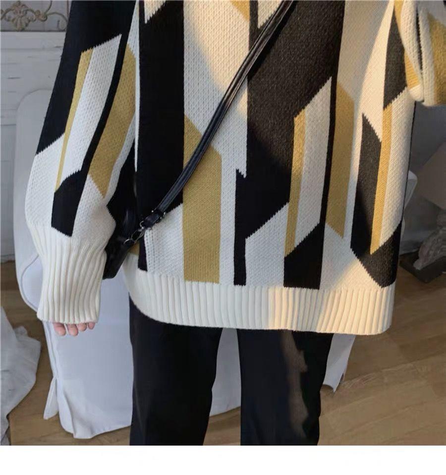 Autumn and Winter Sweater Men Loose Lazy Style Handsome All-match Sweater Trend Student Top