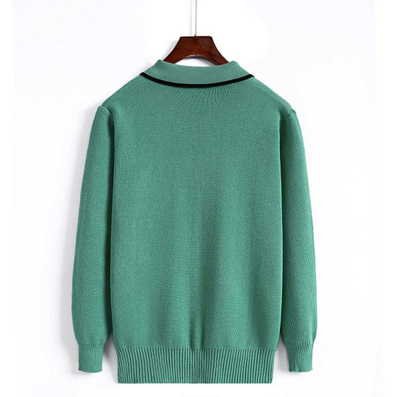 Women's Autumn Suit Knit Sweaters Long Sleeve Pullover Sweater Korean Large Size Loose Base Shirt Set