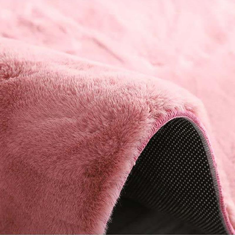 Thicken Encrypted Rabbit Fur Carpet Bedroom Living Room Home Full Shop Simple Room Floor Mats