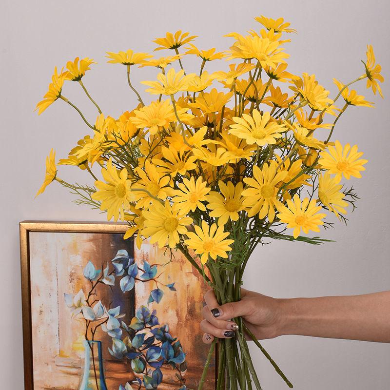 Small Daisy Fake Flower Simulation Flower 5 Dutch Chrysanthemum Chamomile Gerbera Cosmos Photo Shooting Props Home Decoration