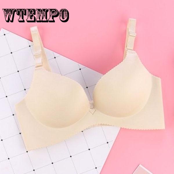Sexy Woman Push Up Bra Seamless French Romantic Gathered Bra Printed Anima Bra Sweet