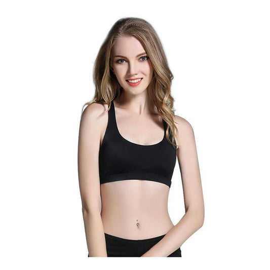 Fitness Sports Bra for Women Push Up Solid Cross Back Yoga Running Gym Workout Femme Shockproof Bra